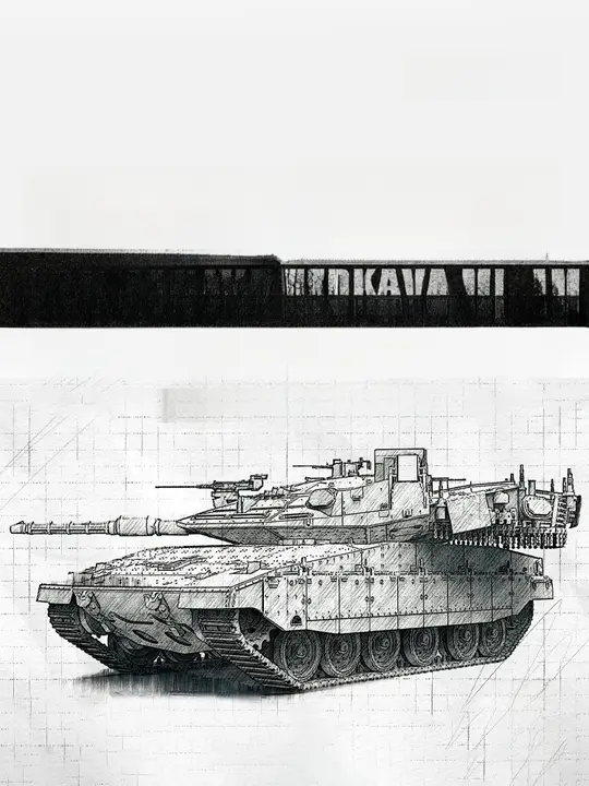梅カワMk.4M主戦車【アクティブ防護システム・モデルキット】