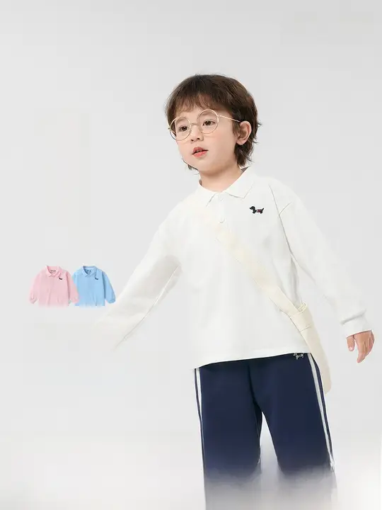 ポロシャツ キッズ ボーイズ 長袖 トップス インナー 春秋