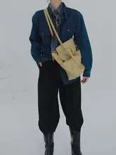 レディース ヴィンテージウォッシュデニムシャツジャケット【ロングスリーブ・ルーズフィット・秋冬用】