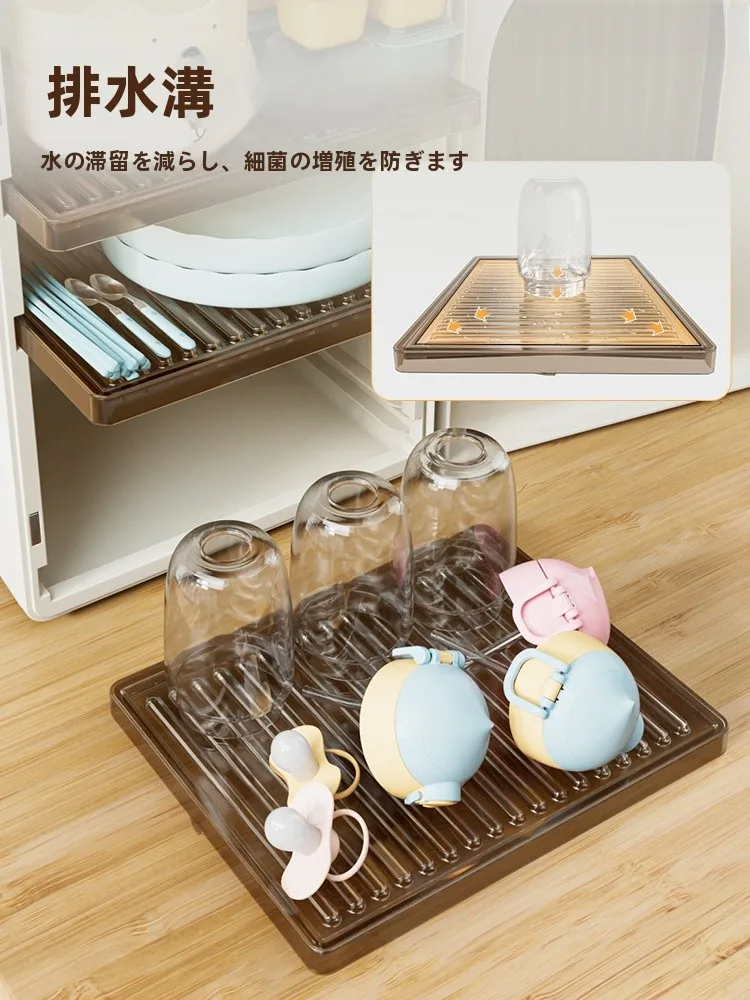 テーブルクーラー ボックス HE079：多層設計でキッチンの食品収納を最適化