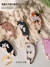 ミニキャラクターの猫型糸通し器【家庭用・手動・便利な縫製ツール】