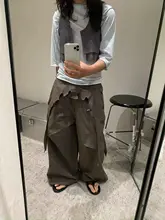 おしゃれなデザインのリボン付きカジュアルパンツ【立体的な花柄・ゆったりスタイル】