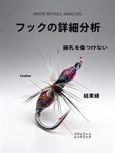 ルアー擬似餌ミノー風アリ型フック【生物模倣・シングルフック・ブラックバス釣り用】