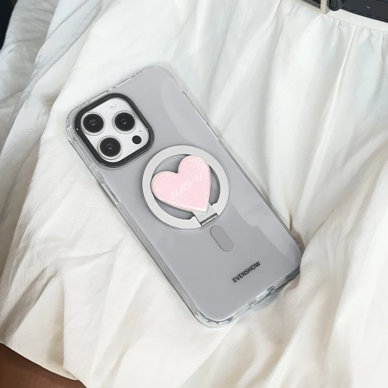磁気吸着付きスマホケース：iPhone用スタンド機能で小清新スタイルを実現