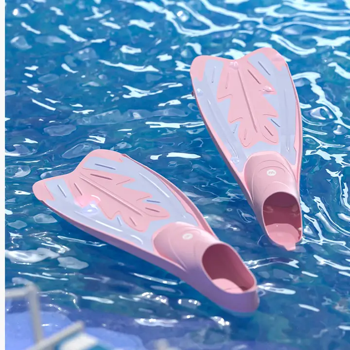 WATERTIME 子供用フィン【水中活動・スイミングトレーニング用・足首締め付け調整可能】