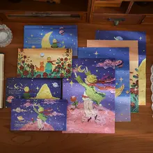 バラ惑星シリーズの封筒と便箋セット【手書き告白用・ロマンチックデザイン】（セットアップ対応）