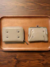 本革製 レディース ミニ財布【ジッパー式・牛革・カード収納】