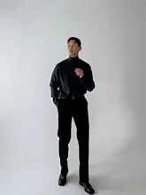 スラックス メンズ ストレート シンプル きれいめ 上品 ビジネス 通勤 着回し 春 秋