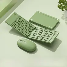 ワイヤレスキーボード マウス 2点セット Bluetooth 折りたたみ 静音 コンパクト オフィス 事務 レディース 「BOW」