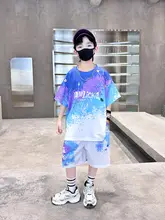 男の子用夏用スポーツウェア【薄型バスケットボールユニフォーム・速乾・二部構成】（セットアップ対応）