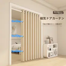 キッチン用巻きカーテン【保温効果・マグネットタイプ・防風仕様・厚手】