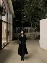 ASM ANNA ウールロングコート【冬用・高級感・優雅なデザイン】