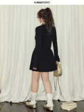 ニットカーディガン【大きいサイズ・軽やかでシルエットを美しく見せる・二重構造】（セットアップ対応）