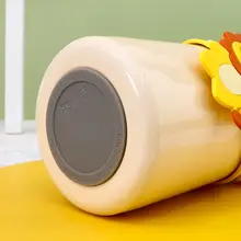 かわいい316ステンレス鋼製子供用保温ボトル【真空二重構造・ショルダーベルト付き・ポータブル】