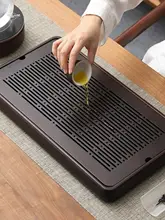 バンブー製 湿気吸収機能付き茶盤【モダンデザイン・家庭用・大サイズ】