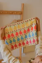 全棉製 柔らかいレトロスタイルの顔用タオル【子供用・吸水性・肌に優しい】
