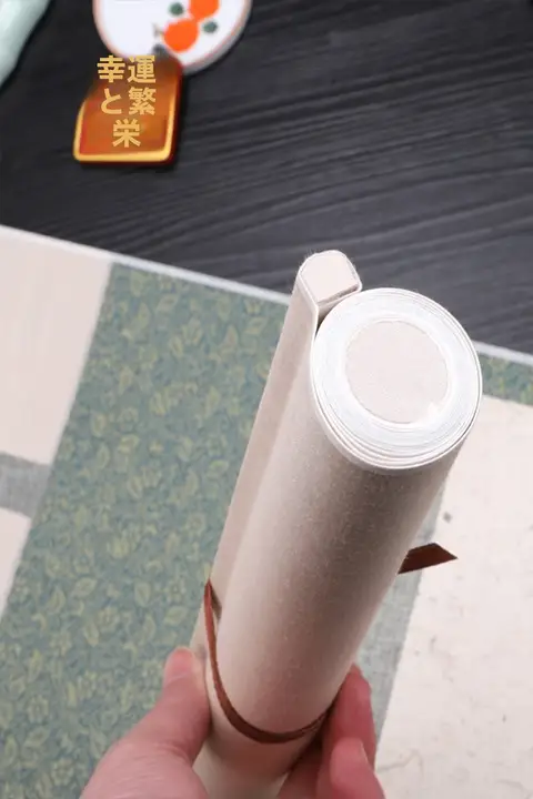 宣和空白巻軸 中小楷毛筆 書道作品用 絵画風 挂軸用宣紙