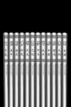 十二支デザインの316ステンレス製滑り止め箸【食品グレード・家庭用・子供用・大人用】（セットアップ対応）