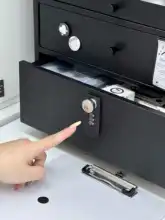 多機能デスク収納ラック【防塵・段階的デザイン・整理整頓用】