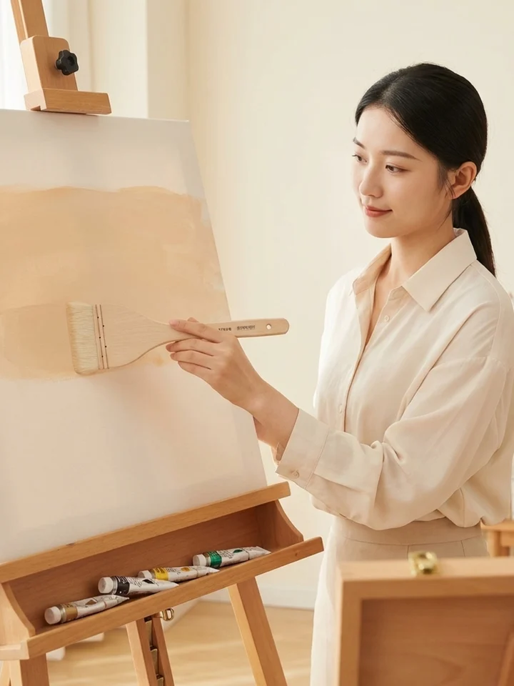 水彩画用 羊毛筆【平頭・背景用・工筆画対応】