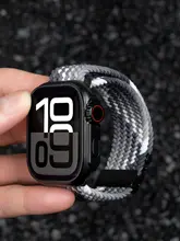 Apple Watch用 バンド メンズ ナイロン 編み込み パラシュートバックル 通気性 スポーツ 夏 上品