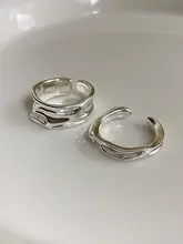 S925純銀製 不規則なしわ感のワイドリング【シンプルデザイン・インスタ風】