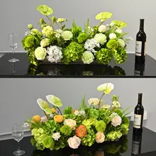 会議室用長テーブル装飾用造花【ホテルやレストラン向け・テーブル装飾】