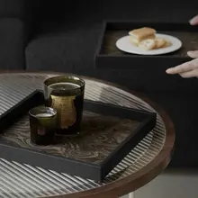高級感あふれる無垢材トレー【インテリアディスプレイ・リビングテーブル用】