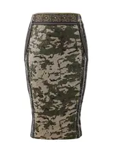 エレガントなビーズ装飾のペンシルスカート【セクシーライン・パーティー用】