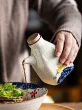 調味料入れ 醤油差し オイルポット 酢瓶 陶器 コルク栓付き おしゃれ 家庭用 卓上
