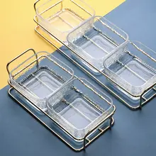 ガラスボウル 四角いボウル おつまみボウル デザート アイスクリーム