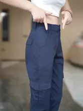 アウトドアイメージの男性用カジュアルワークパンツ【多ポケット・ゆったりストレート・快適】