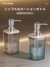 洗面液ボトル【おしゃれなデザイン・家庭用・浴室・プッシュ式】