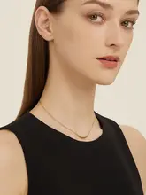 ビーズアーチネックレス【18K金メッキ・レディース・軽やかで上品】