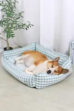 犬用ベッド【四季対応・洗濯可能・保温性・小型犬用・コーギー・テディベアスタイル】