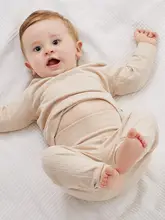 子供用高腰保暖インナー【秋用・上下分かれたデザイン・純綿】（セットアップ対応）