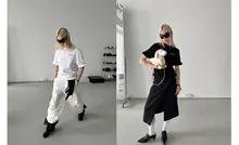 Rockrio ラレリコールド 立体ロゴデザイン Tシャツ【ショート丈・アーチエッジ】