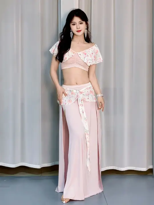 魅力的なデザイン！ダンス用プリントウェア【東洋舞・パフォーマンス対応・女性用】（セットアップ対応）