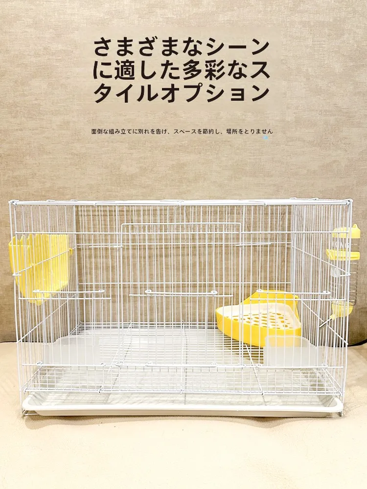 大型うさぎ用ケージ：自動清掃機能でストレスを軽減する室内設置型ケージ