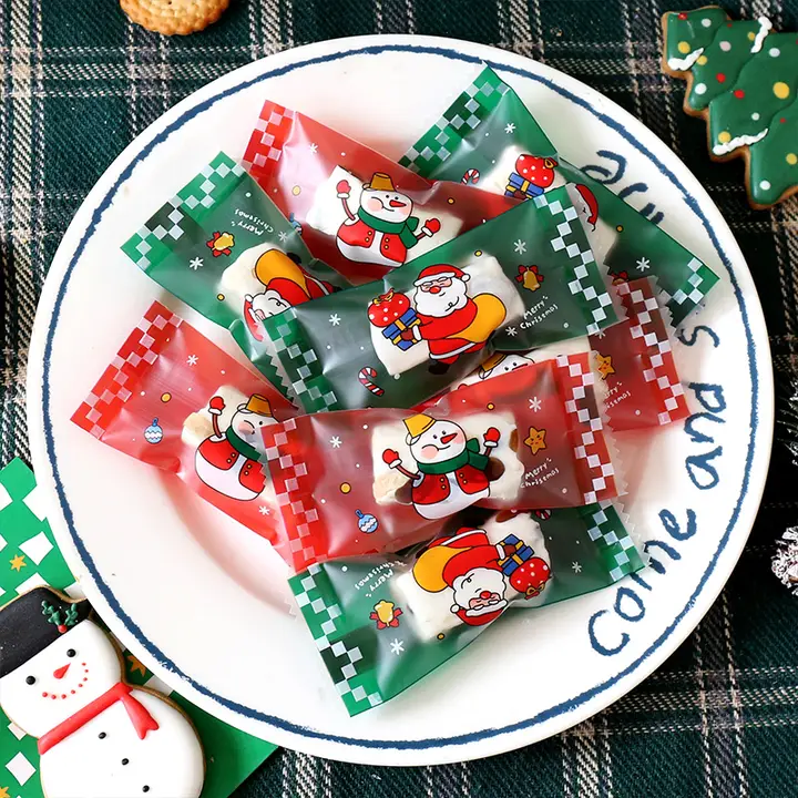 クリスマス お菓子包装袋【クッキー・キャラメル・自封式・お菓子用】