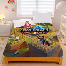 ゲーム柄コットン製ベッドシーツ【スティーブデザイン・学生寮用・家庭用】