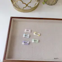 ペット用手作りミニ花柄ヘアクリップ【ヨークシャーテリア・テディ・マルチーズ用】