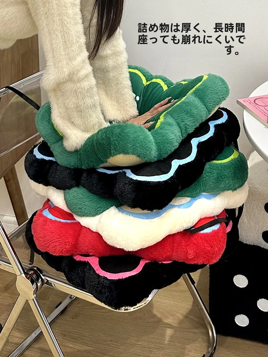 涼しいクッション 椅子用 毛绒タイプ おすすめモデル：懒人学堂2626