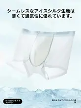 ボクサーパンツ メンズ 接触冷感 シームレス 薄手 通気性 夏