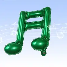 音符デザインのアルミホイルバルーン【2個セット・誕生日・パーティー装飾用】