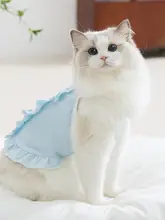 夏用薄手猫犬ペットラグドールクール服