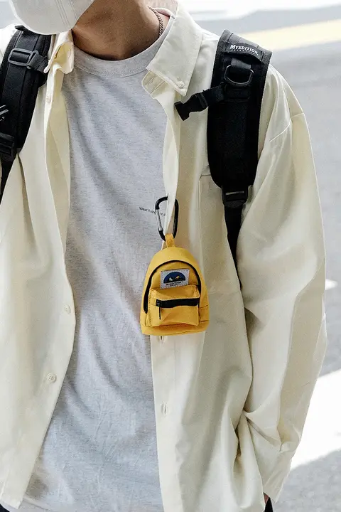 MYE 多機能 キーホルダー付き 財布【レトロデザイン・マルチカラー・工装スタイル】