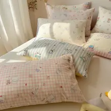 可愛いデザインの全棉枕カバー【学生用・一枚タイプ】（セットアップ対応）