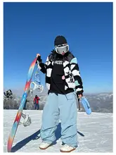 Molocoster 防水防風スノーパンツ【フリース裏地・ルーズフィット・アウトドア用】