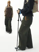 カーゴパンツ パラシュートパンツ ユニセックス 速乾 通気性 ゆったり アウトドア 登山 クライミング カジュアル 春秋「wooye」